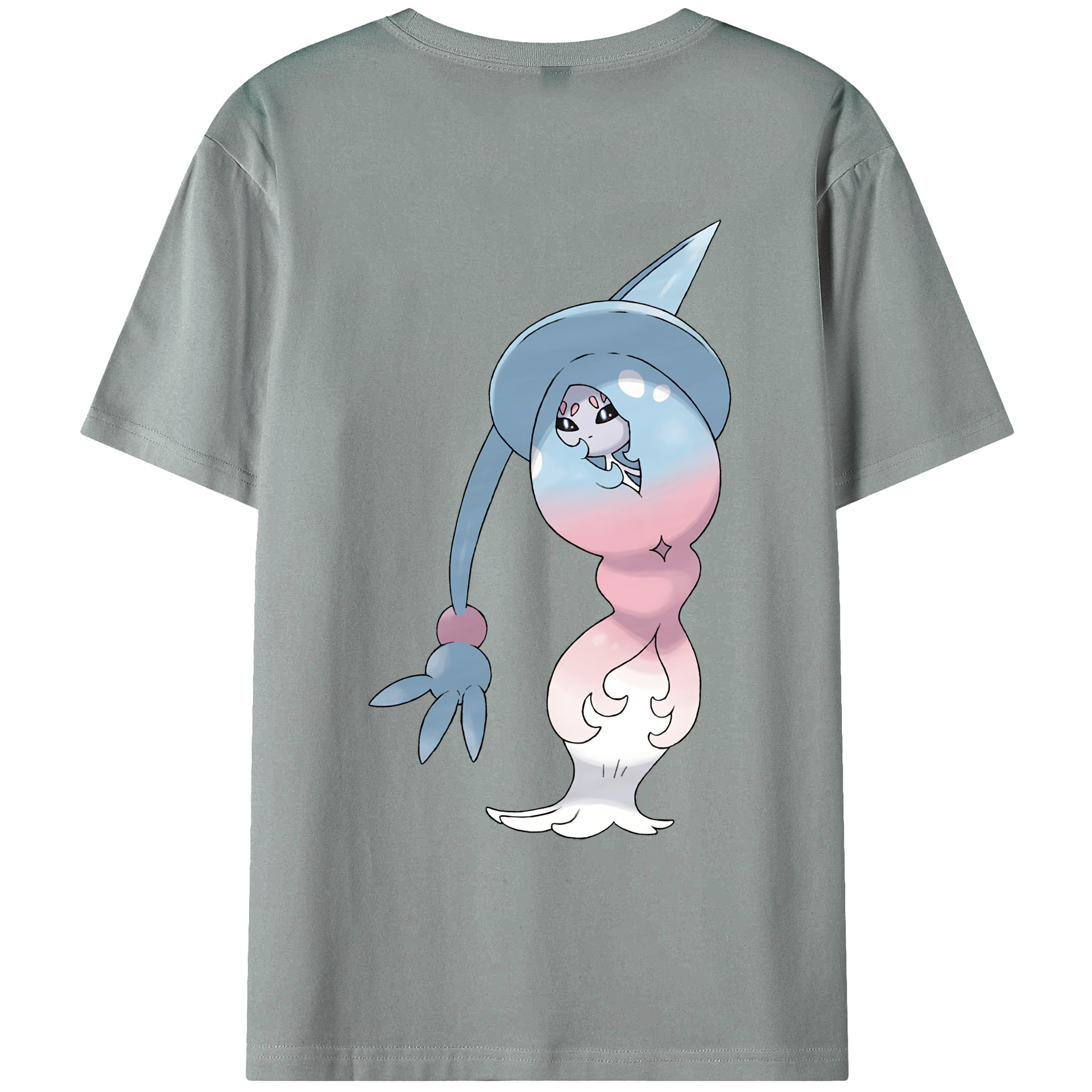（画像用） ポケットモンスター Pokémon 綿100％ メンズ半袖Tシャツ（バックプリント） 通気性